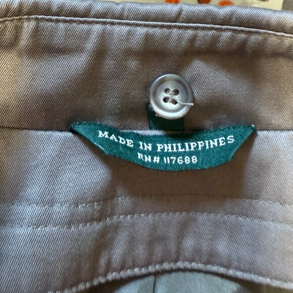 Polo Ralph Lauren Men’s Double-Breasted Trench Coat | Taupe Gray | Vintage 90s - Picture 3 of 5